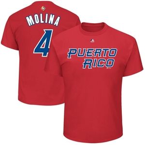 MLB WBC puerto rico T-shirt (Molina#4)